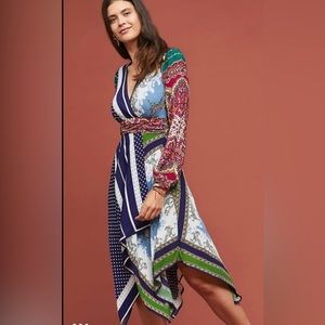NWT Anthropologie Moulinette Soeurs Istanbul Wrap Dress US 0